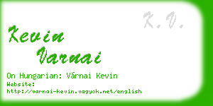 kevin varnai business card
